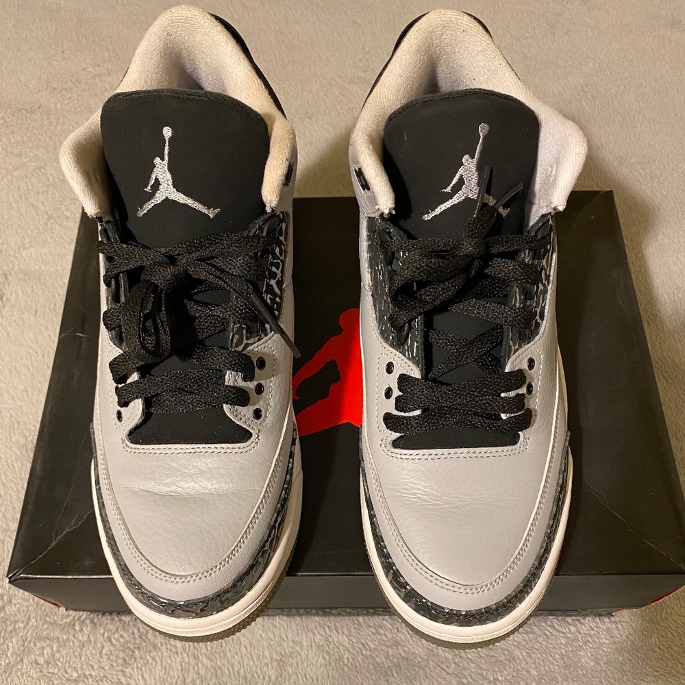 wolf grey air Jordan 3s